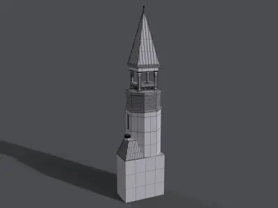 Gothic Tower B 3D model