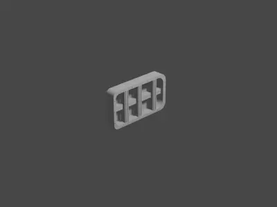 Fenster letter g 3D print model