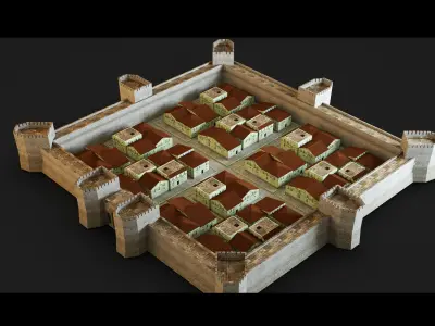 Italian City- 3d Model 3D model