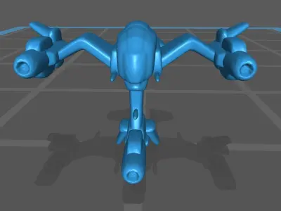 Starcraft Wraith 3D print model