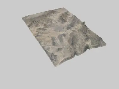 Zahedan City Low-poly 3D model