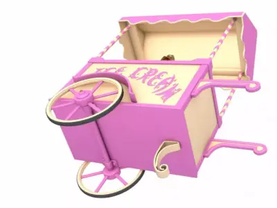 Ice Cream Cart 3D model