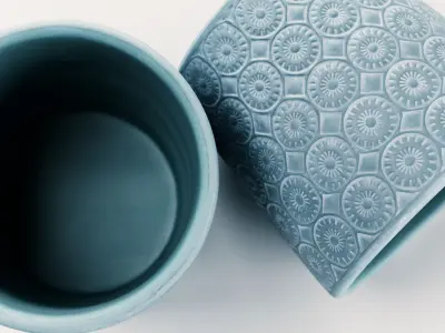 Flower Pot Pattern Design 3D model
