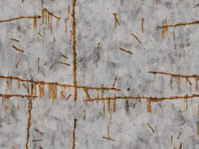 Dirt Rust Iron Sheet PBR Seamless Texture