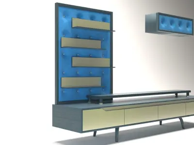 Realistic Chester Tv Unit  3D model