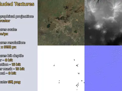 Addis Ababa Ethiopia City Landscape 3D Model 3D model