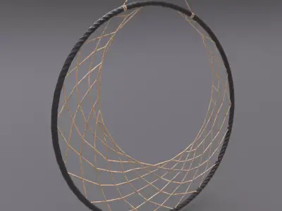 Dream Catcher Low-poly 3D model