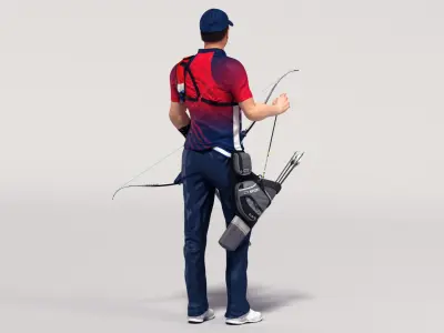  Male Olympic Archery Animated HQ 