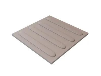 Blind Indicator Tactile Paving Tiles v2 003 Low-poly 3D model