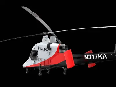  Kaman K-Max Helicopter - White 