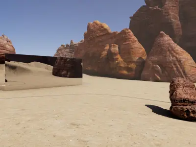  Hi Res 3D Model of Maraya Hall- AlUla Saudi Arabia 3D model