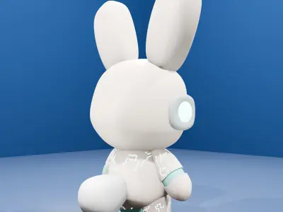 BunniVolt Scif fi Low-poly 3D model