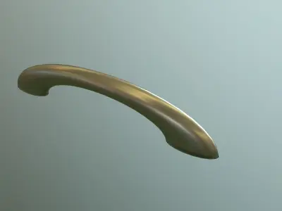 Furniture Door Handle Knob 3d model 14 Low-poly 3D model