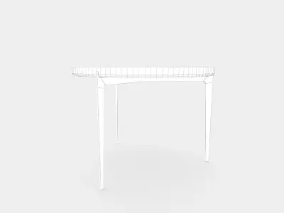 Modern metal coffee table 3D model