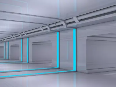  Sci Fi Corridor 3D model