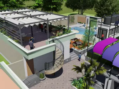 SPORTS CENTRE 3D model