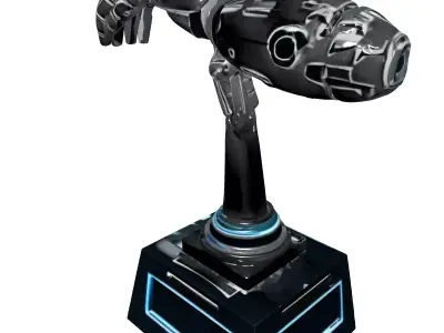 HighDetail Robotic Arm Display Model Low-poly 3D model