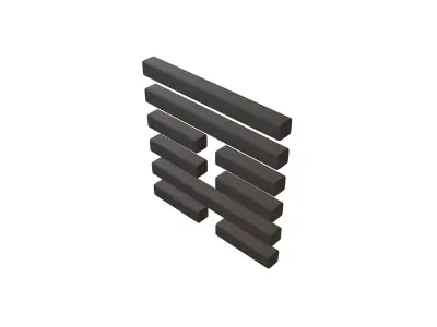 I Ching Hexagrams 59 huan v1 001 Low-poly 3D model