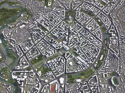 Yerevan  Low-poly 3D model