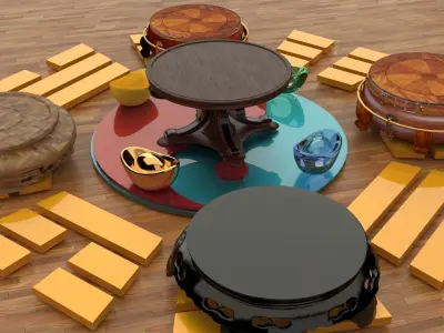 Chinese display stand   3D model