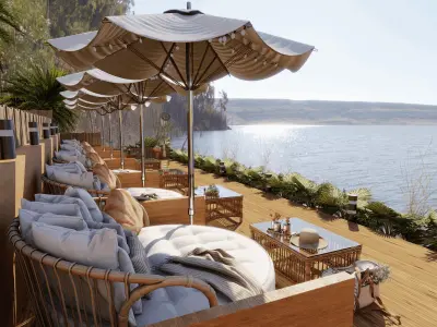 A Summer Place To Relax Blender Scene - DAY 3D model