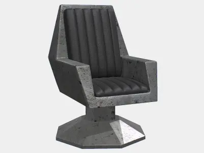 Sci fi  Chair Low-poly 3D model