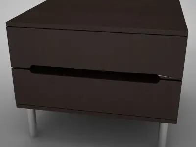night table modern 3 Low-poly 3D model
