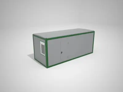 Modular sanitary module 15m2 3D model 2 3D model