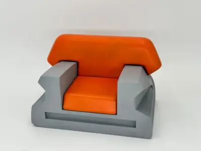 Jedi Council Room Chair Mace 1-18 Scale  Kenner Hasbro 3D print model