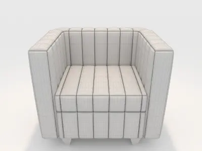 Sofa 1 Seater 3 3D model