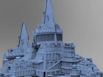 Wizards Master Fortress Towers 3  3D model