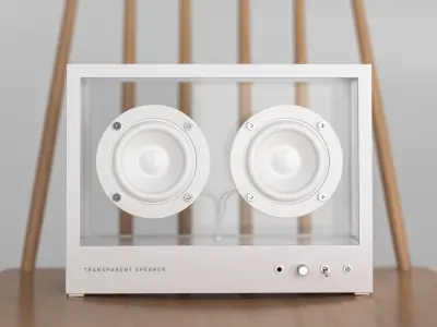 Small Transparent Speaker 3D model