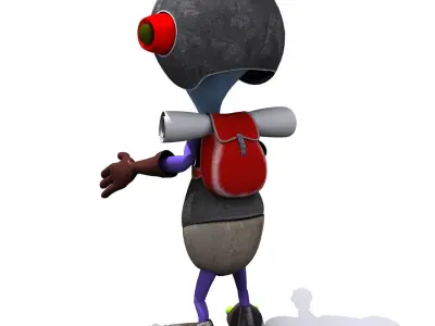 Set 03 - Cartoon Character 03 - Cuties 3D model