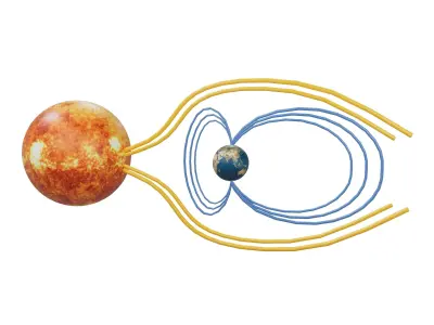 Geomagnetic Storm Icon v1 001 Low-poly 3D model