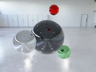 HDRI - Industrial Hangar Hall Interior 6b - 2 versions Texture