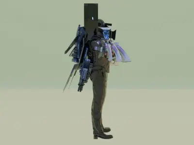 forklift skibidi toilet 3D model