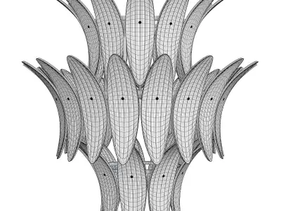 Noir King Chandelier Low-poly 3D model