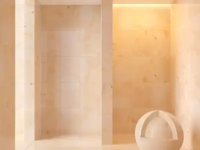 Marble wall 275 3D model
