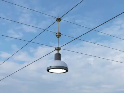 Copenhagen street lamp 3D model