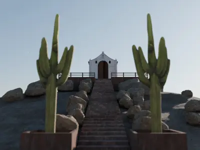 Chapel in Cape Verde 3D model