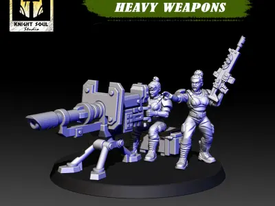 Vanquishers Heavy Weapons 3D print model