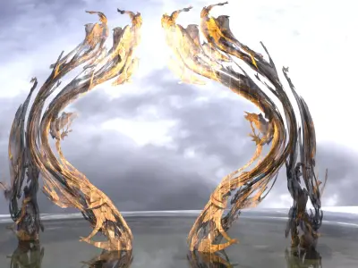 Dantes Ghost ink set 1 3D model