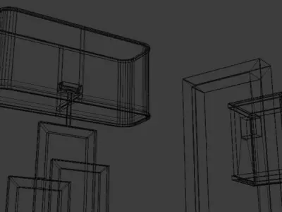 Modern Lamp with Table - 2 in 1 Free 3D model