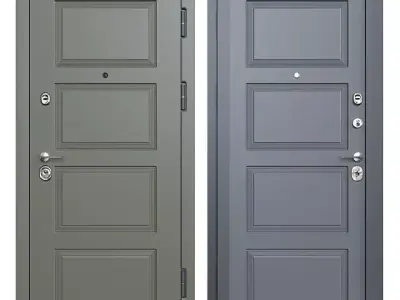 Modern front door 3D model