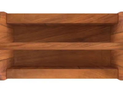 Wooden Tool Box 3D model