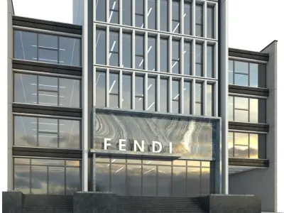 High-rise office building No 1 3D model