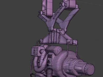 Fallout 4 door  Low-poly 3D model