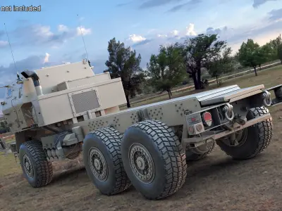 Armored Military Cargo Truck Sand 3D model
