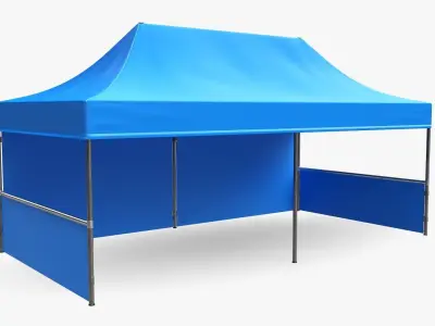 Display tent mockup large 3D model