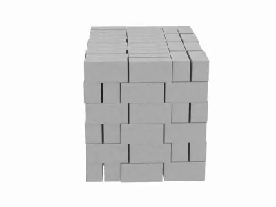 Stack Of Concrete Blocks  3D model